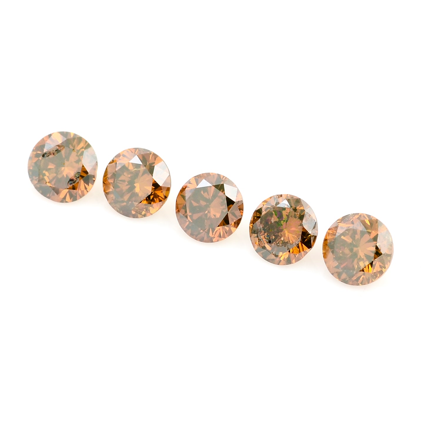 0.50 Red Diamond Round Loose Gemstone