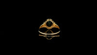 1.76 Ct Oval Natural Sapphire 14K Gold Ring