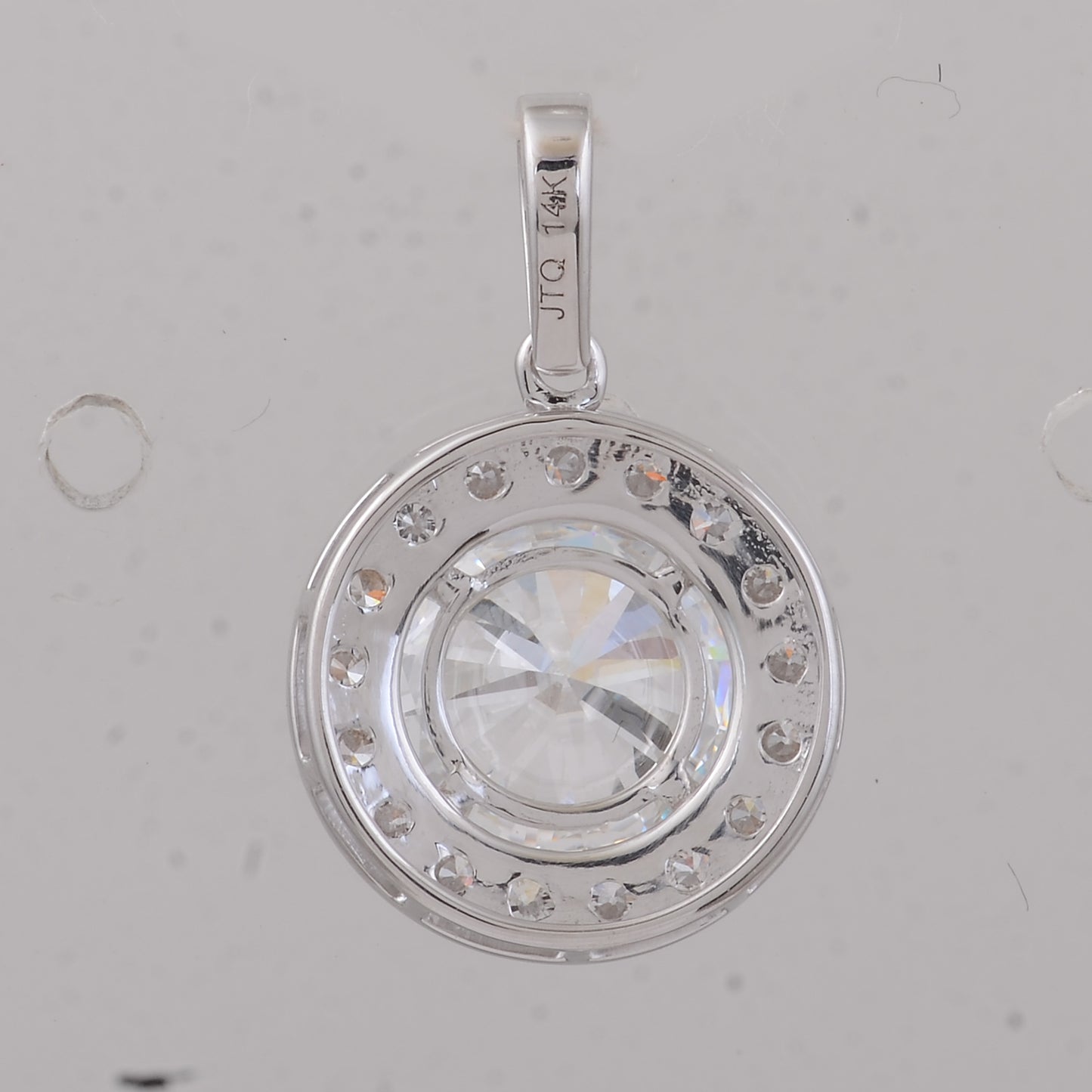 2.42 Carats Lab Grown Diamond 14K Gold Pendant