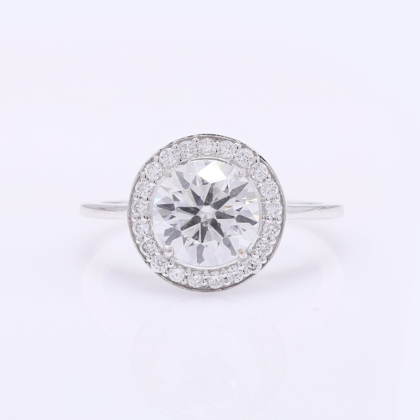 2.27 Carats Lab Grown Diamond 14K Gold Ring
