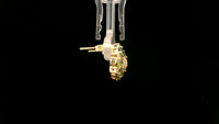 2.33 Ct Oval Tourmaline 14K Gold Earrings