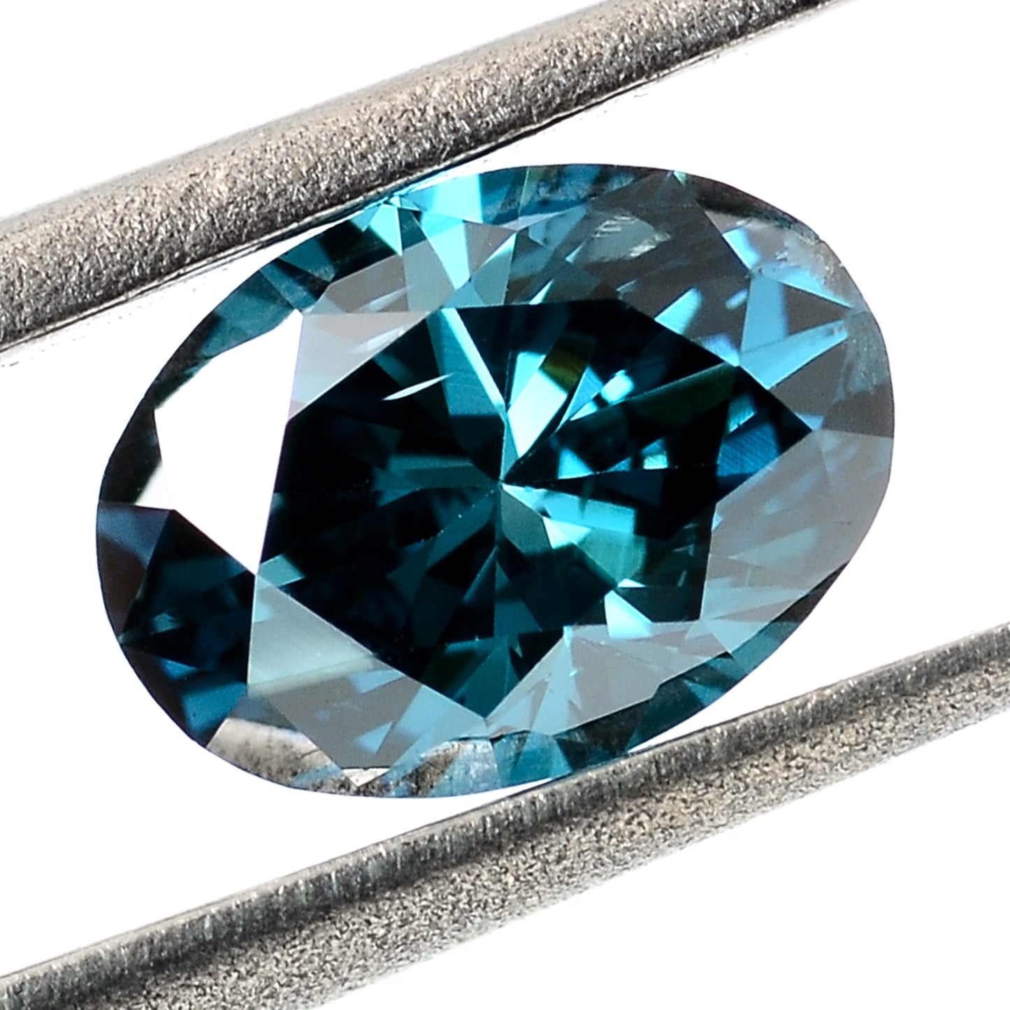 0.37 Carat Blue Diamond Oval Loose Gemstone