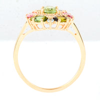 1.82 Ct Oval Tourmaline 14K Gold Ring