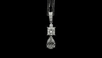 3.03 Carats Lab Grown Diamond 14K Gold Pendant