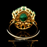 2.68 Ct Oval Emerald 14K Gold Ring