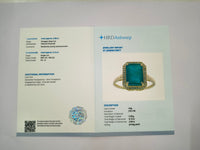 2.72 Ct Octagon Natural Emerald 14K Gold Ring