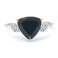 2.38 Ct Triangle Mixed Cut Natural Tourmaline 950 Platinum Ring