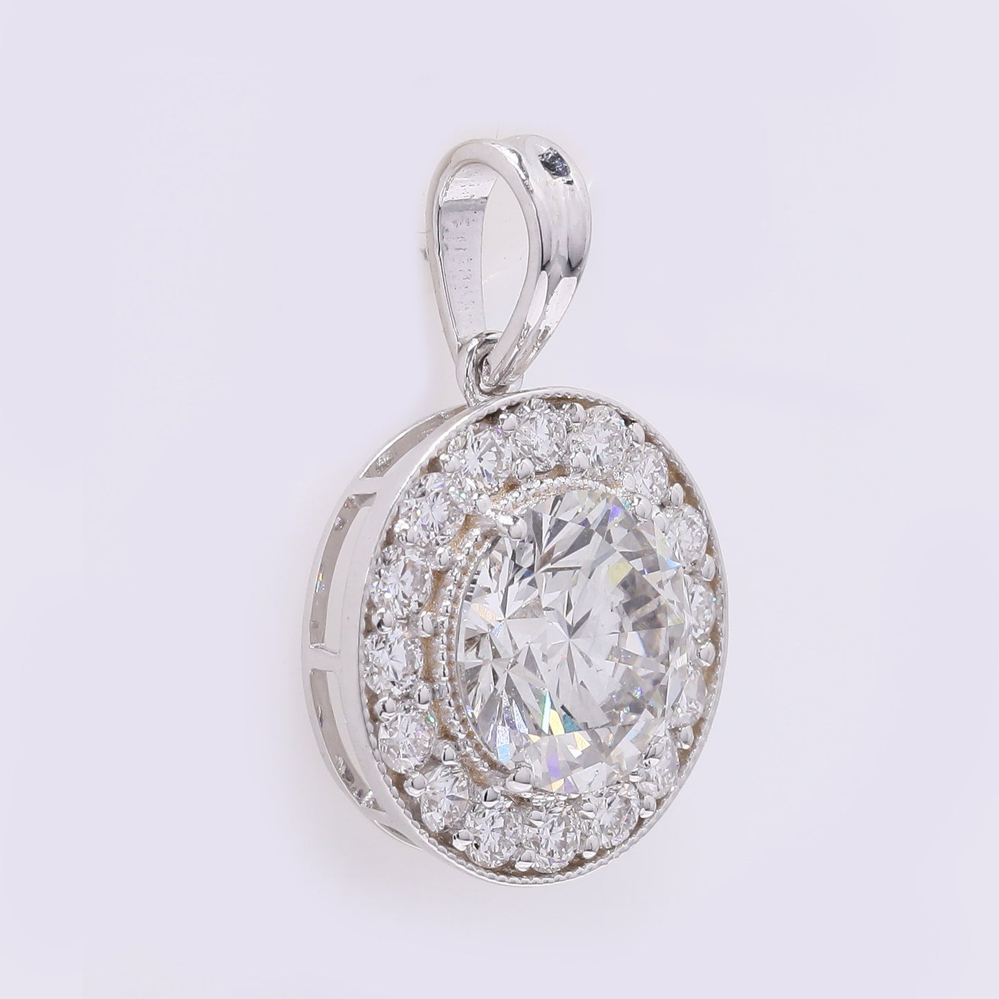 2.11 Carats Lab Grown Diamond 14K Gold Pendant