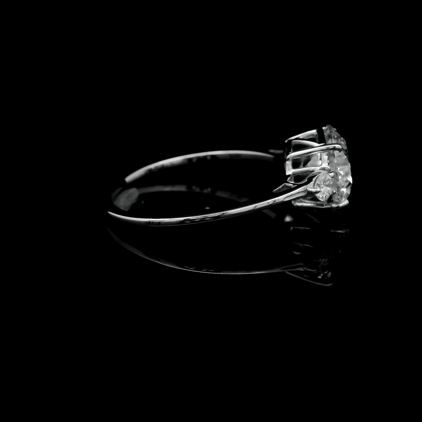 2.16 Ct Round Lab Grown Diamond 14K Gold Ring
