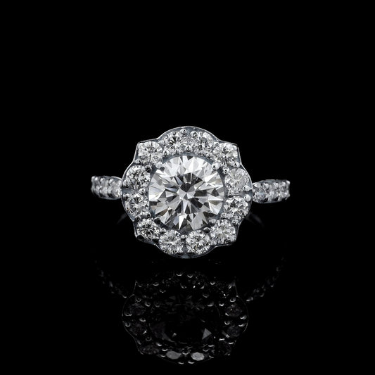 2.03 Carats Lab Grown Diamond 14K Gold Ring
