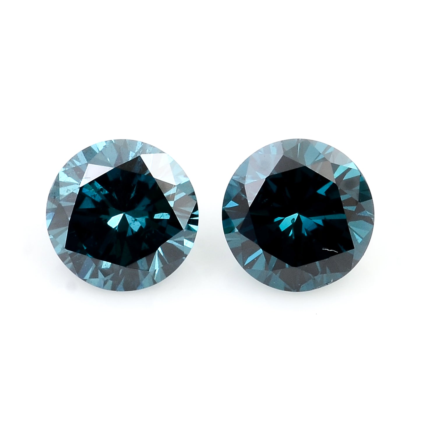 0.40 Blue Diamond Round Loose Gemstone