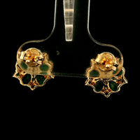 1.88 Ct Oval Emerald 14K Gold Earrings