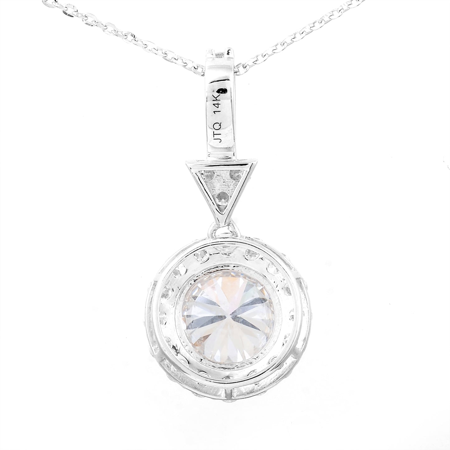 2.20 Carats Lab Grown Diamond 14K Gold Pendant