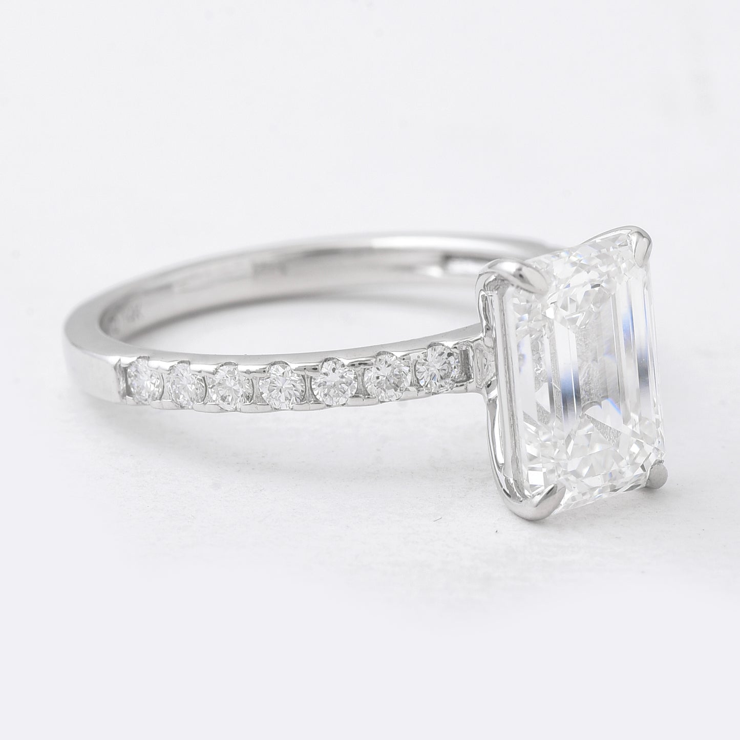 3.03 Carats Lab Grown Diamond 14K Gold Ring