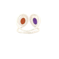 13.25 Ct Amethyst, Moonstone 925 Sterling Silver Ring