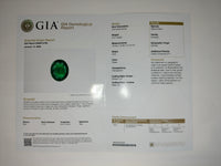 6.24 Ct Oval Emerald 950 Platinum Ring