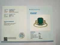 2.40 Ct Octagon Natural Emerald 14K Gold Ring