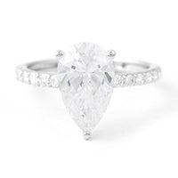 3.13 Carats Lab Grown Diamond 14K Gold Ring