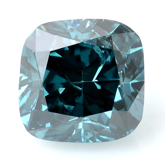 0.42 Carat Blue Diamond Cushion Loose Gemstone