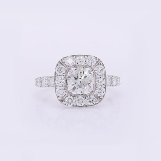 2.32 Carats Lab Grown Diamond 14K Gold Ring