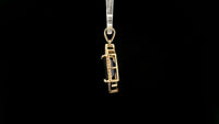 4.45 Ct Octagon Natural Sapphire 14K Gold Pendant