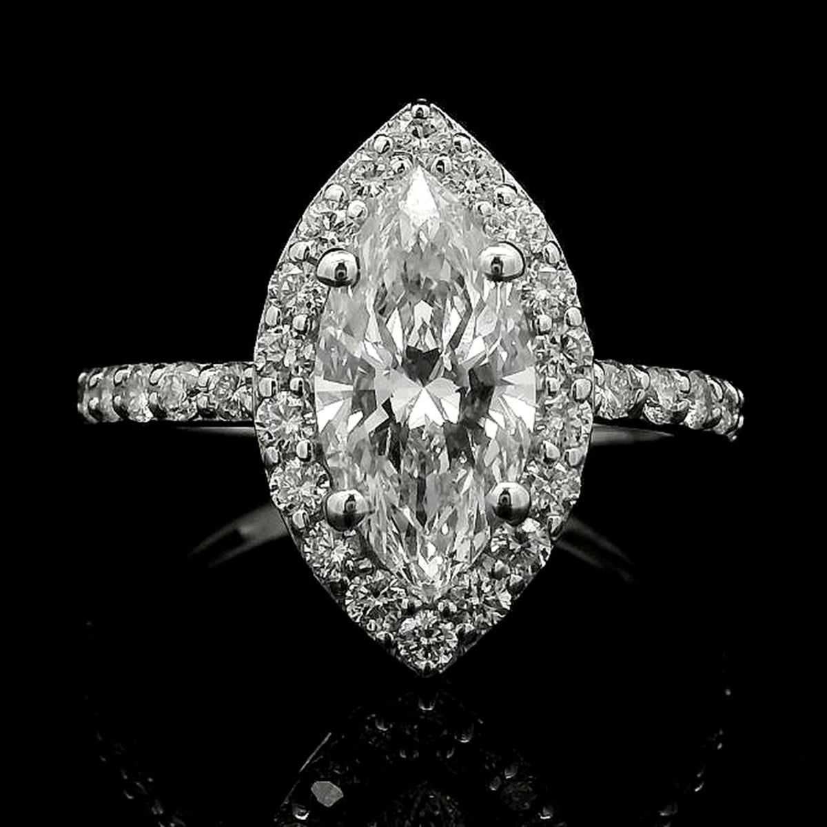 2.23 Carats Lab Grown Diamond 14K Gold Ring