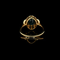 2.79 Ct Oval Mixed Cut Natural Sapphire 14K Gold Ring