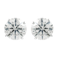 3.14 Carats Lab Grown Diamond 14K Gold Earrings
