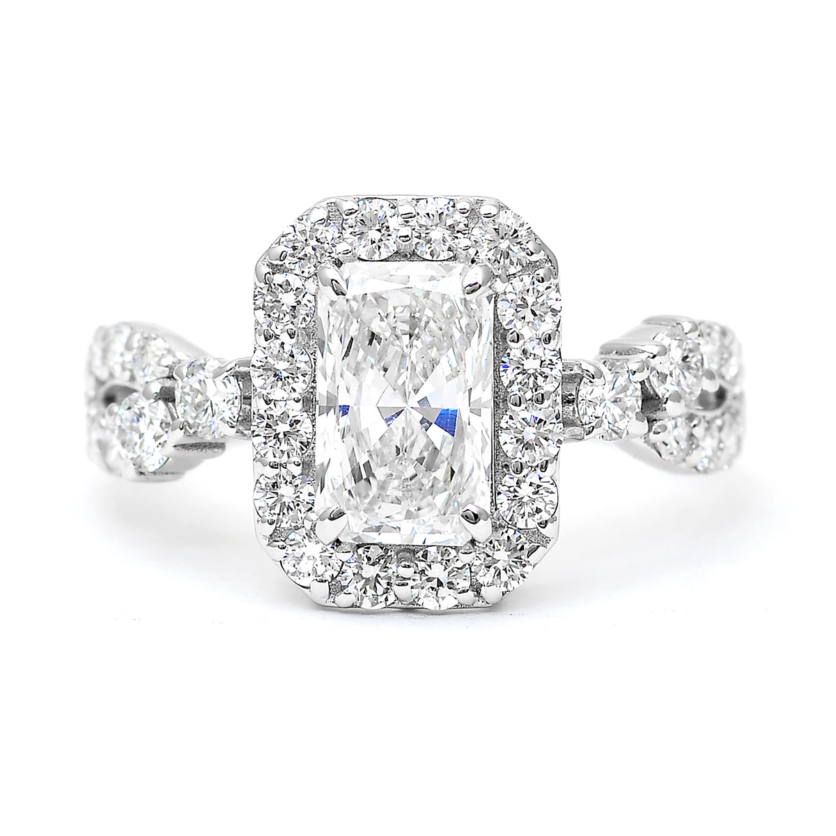 2.65 Carats Lab Grown Diamond 14K Gold Ring