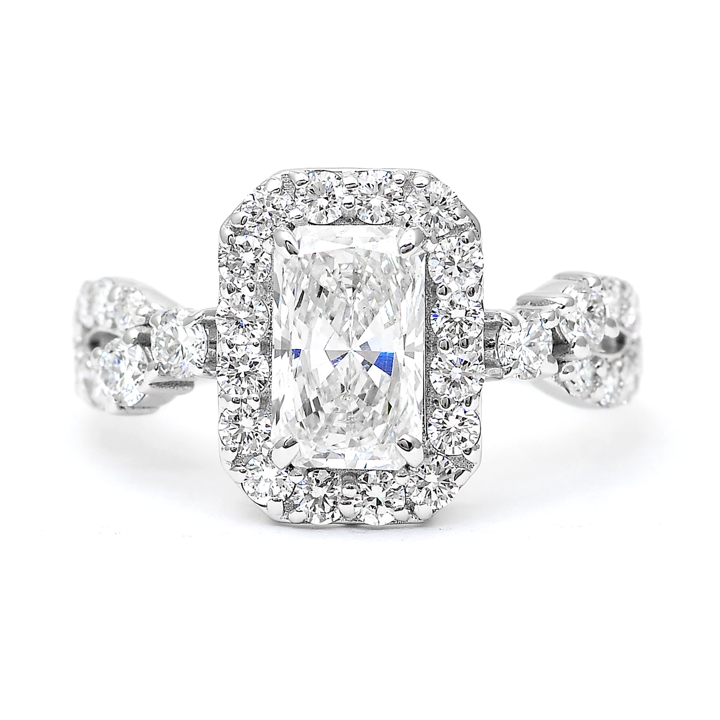 2.65 Carats Lab Grown Diamond 14K Gold Ring