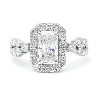 2.65 Carats Lab Grown Diamond 14K Gold Ring
