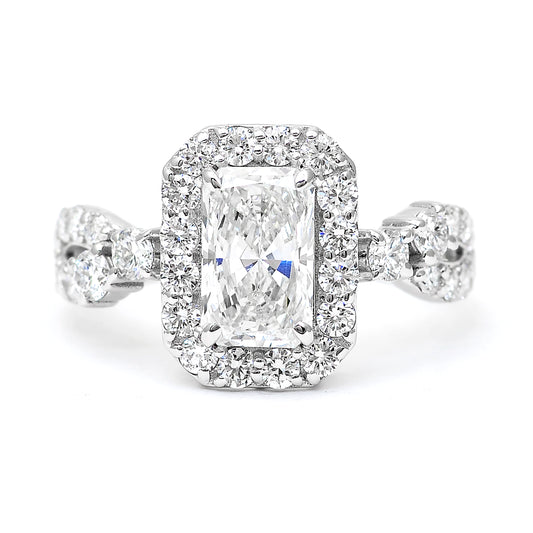 2.65 Carats Lab Grown Diamond 14K Gold Ring
