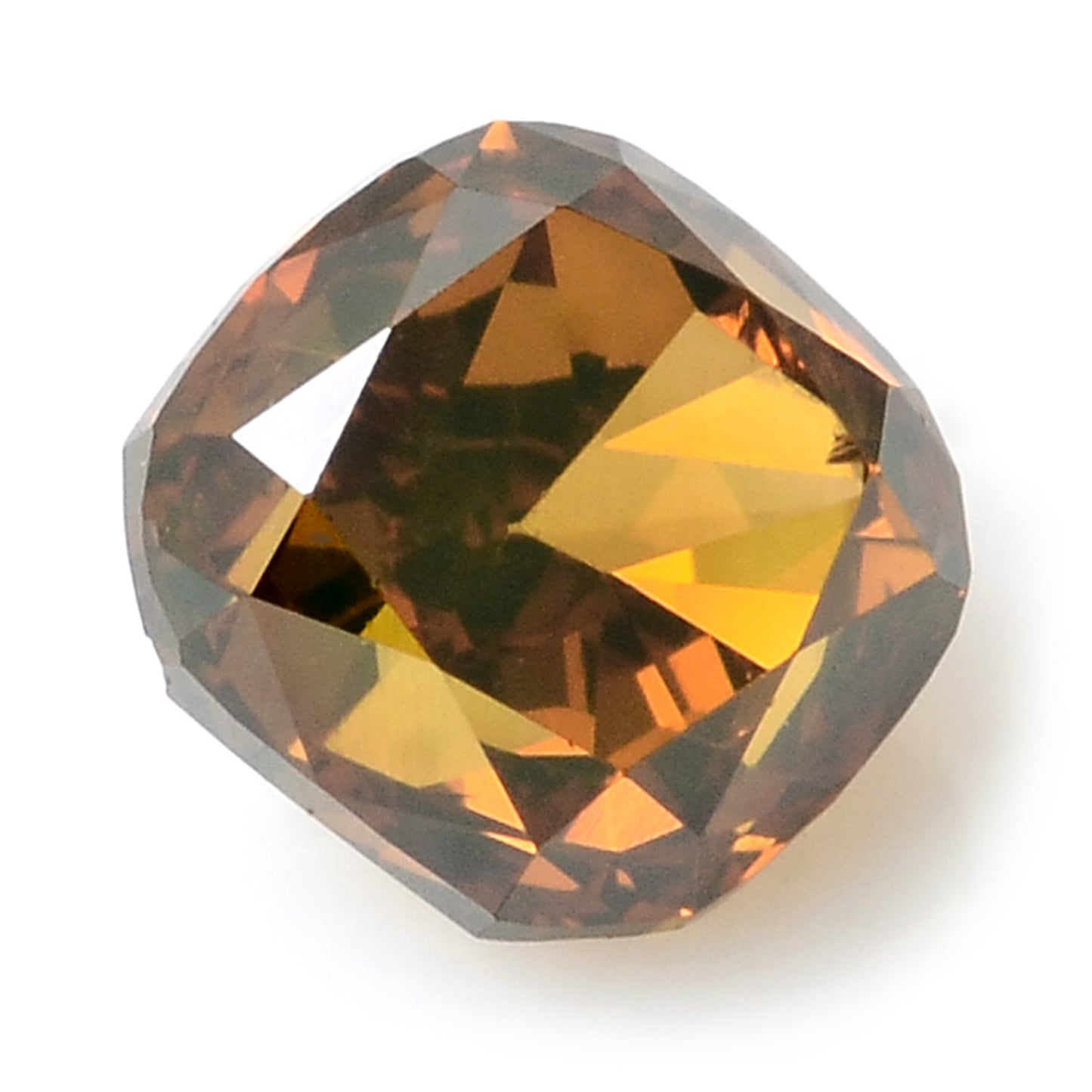 0.35 Carat Red Diamond Cushion Loose Gemstone
