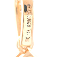 4.99 Ct Pear Cabochon Natural Rubellite 14K Gold Pendant