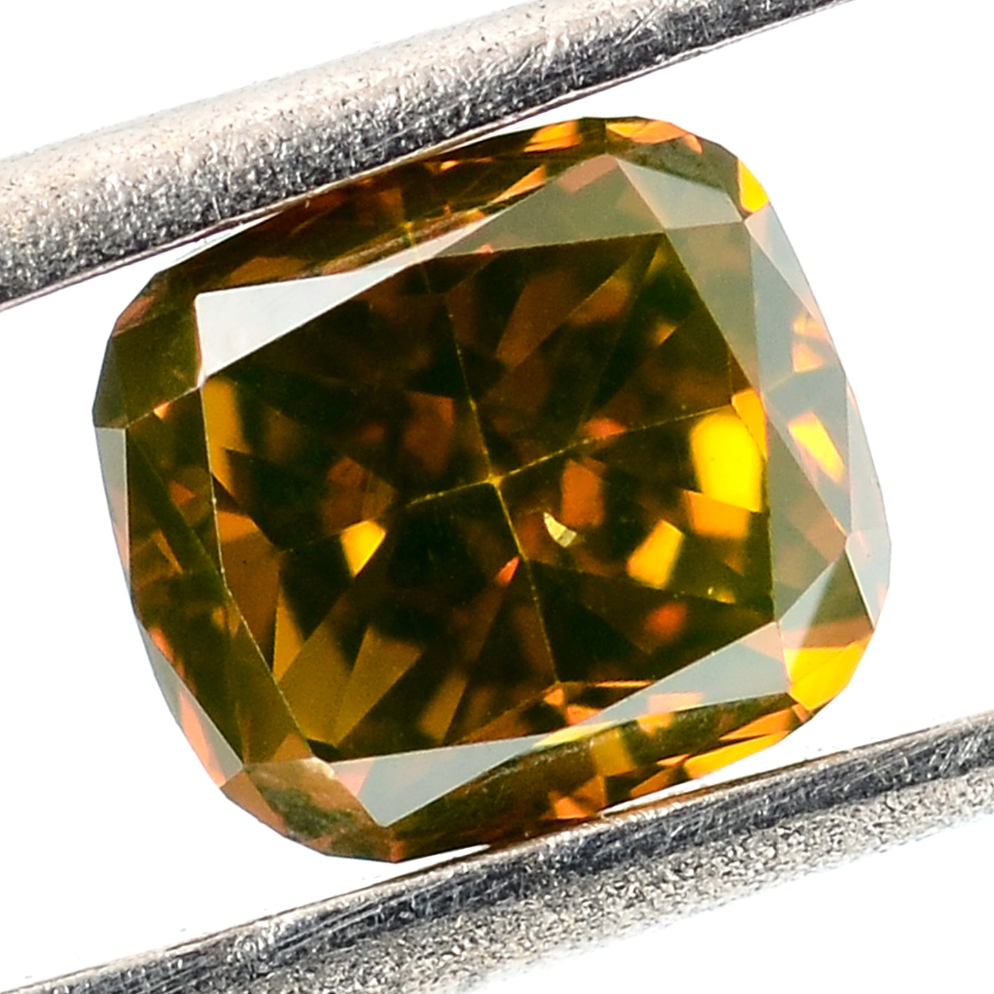 0.29 Carat Red Diamond Cushion Loose Gemstone