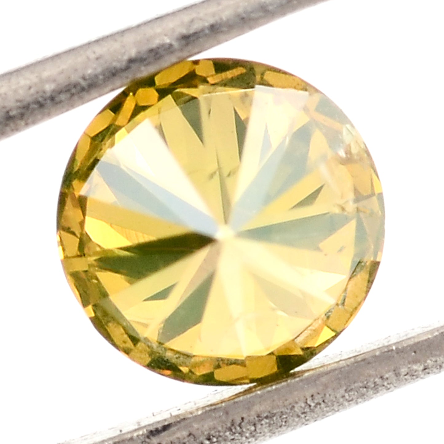 0.74 Yellow Diamond Round Loose Gemstone
