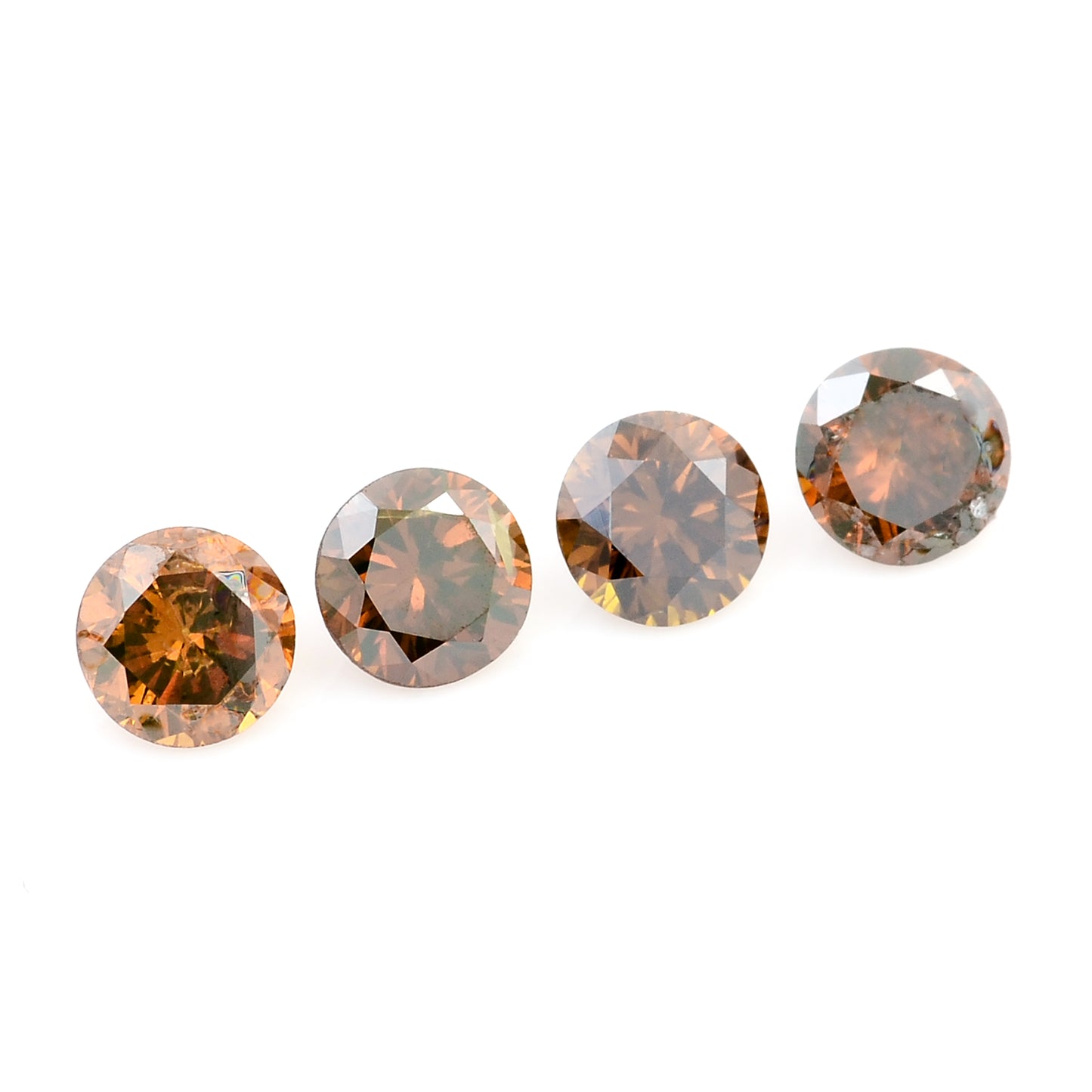 0.51 Red Diamond Round Loose Gemstone