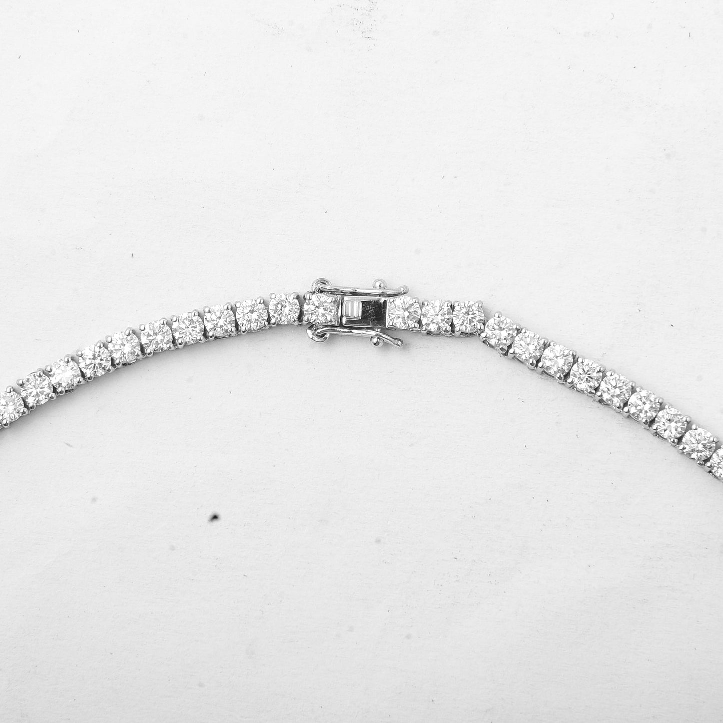18.53 Ct Round Lab Grown Diamond 14K Gold Necklace