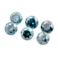1.00 Blue Diamond Round Loose Gemstone