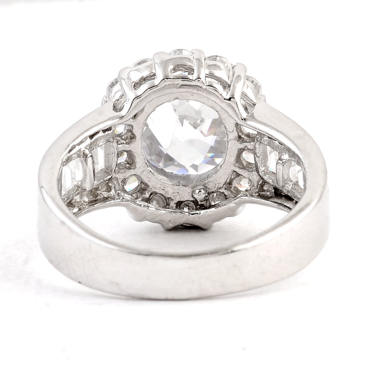 15.86 Ct Cubic Zirconia 925 Sterling Silver Ring