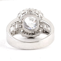 15.86 Ct Cubic Zirconia 925 Sterling Silver Ring