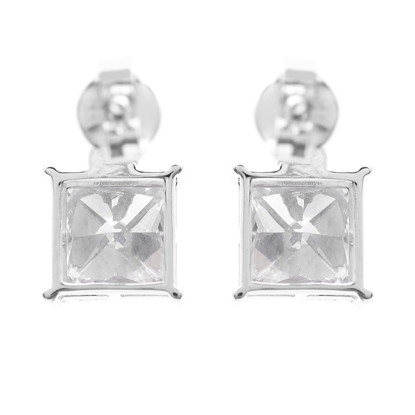 3.45 Carats Lab Grown Diamond 14K Gold Earrings