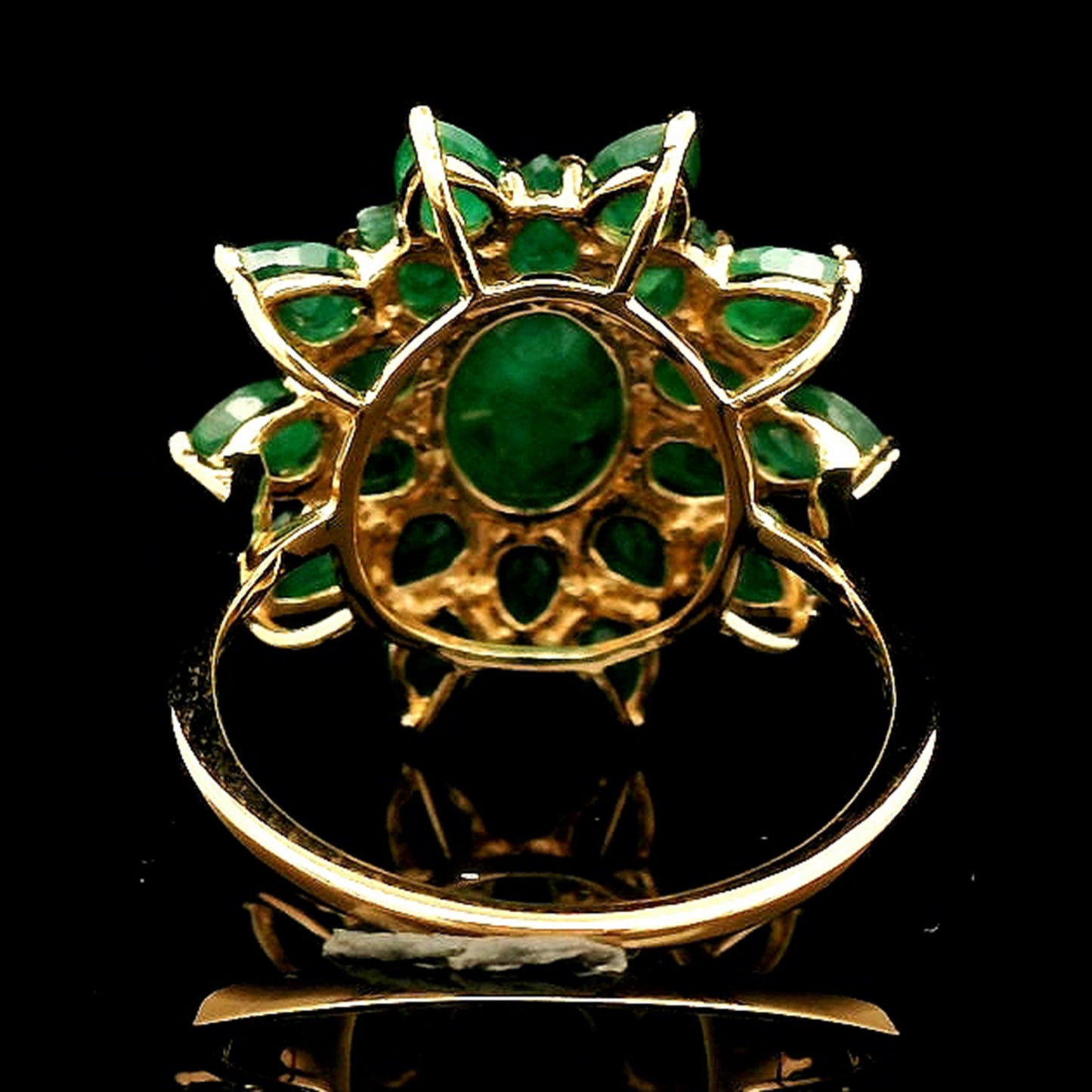 3.99 Ct Oval Emerald 14K Gold Ring