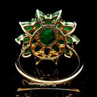 3.99 Ct Oval Emerald 14K Gold Ring