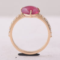 2.59 Ct Heart Tourmaline 9K Gold Ring