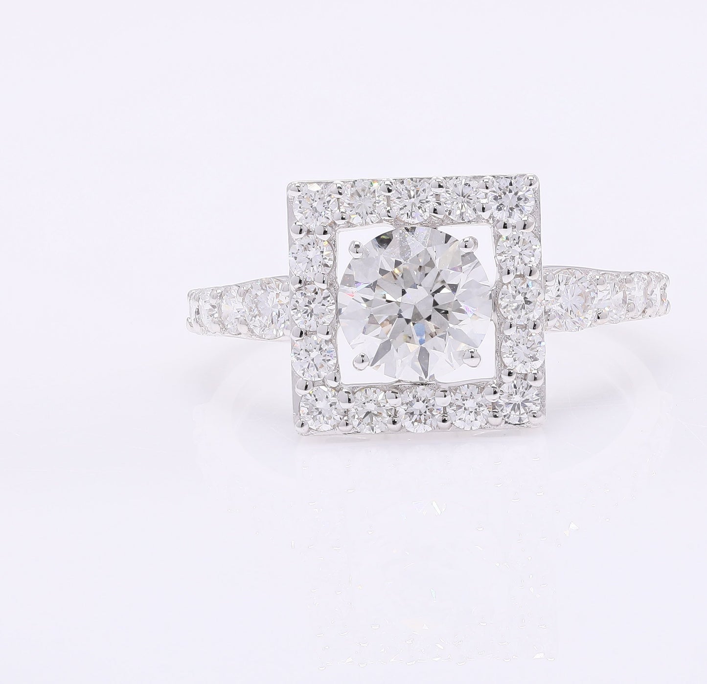 2.06 Carats Lab Grown Diamond 14K Gold Ring