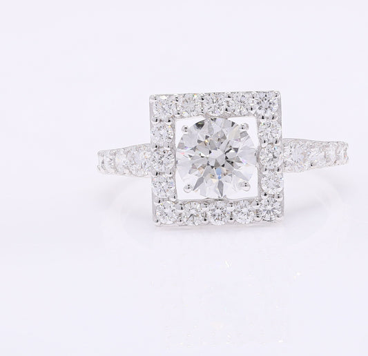 2.06 Carats Lab Grown Diamond 14K Gold Ring