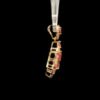 1.55 Ct Pear Tourmaline 14K Gold Pendant