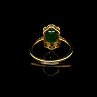 2.23 Ct Octagon Step Cut Natural Emerald 14K Gold Ring