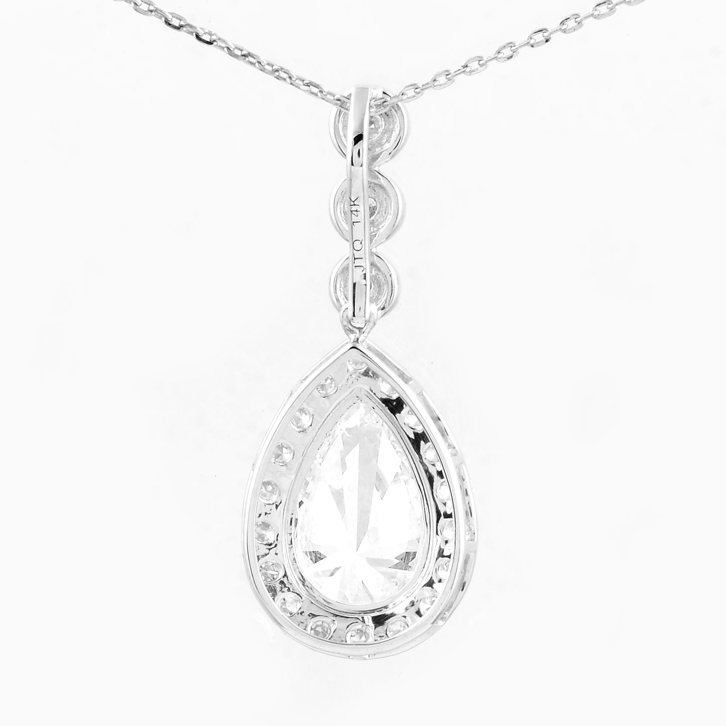 2.53 Carats Lab Grown Diamond 14K Gold Pendant
